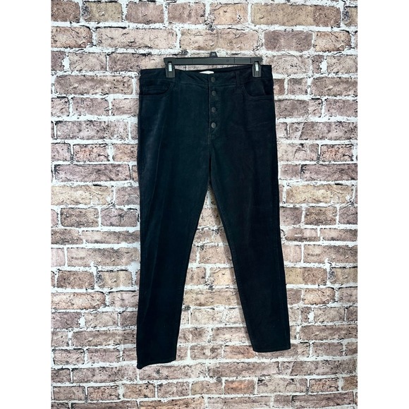 Pistola Black Corduroy Pants Womens Button Fly Casual Trousers - Picture 1 of 11